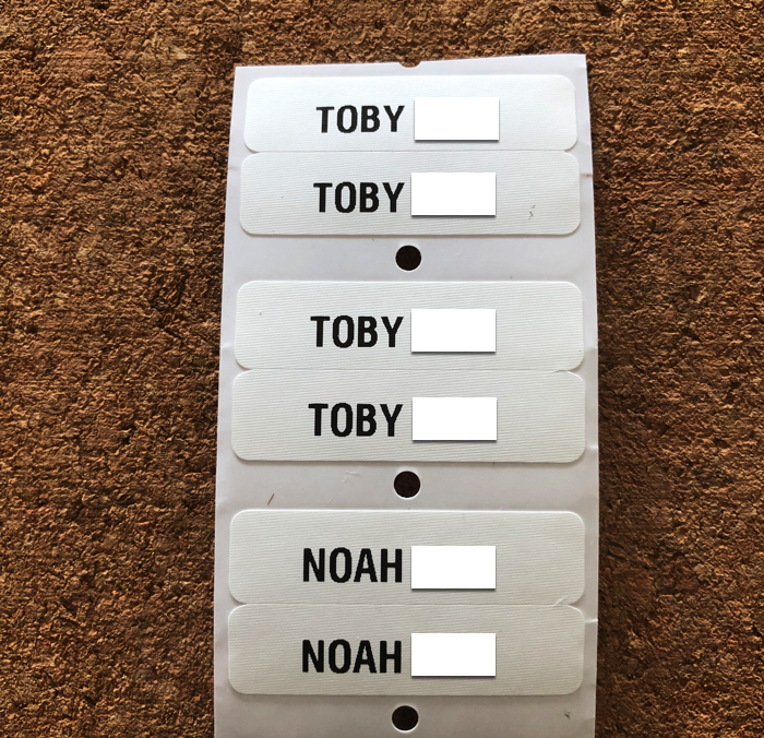 Small-Iron-On Label 12mmx46mm - SMART LABELS NZ