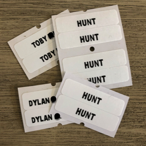 Iron-On Labels - All-Sizes - SMART LABELS NZ